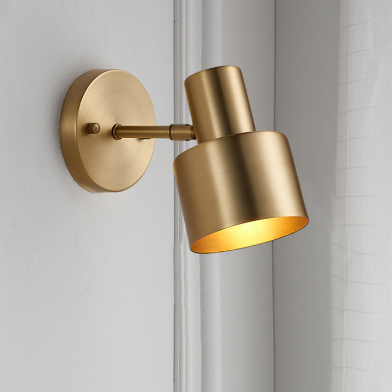 Metal Messing Vegg Vanity Lys Sylinder 1/2/3-Glødelampe LED Tradisjonell Sconce Lysarmatur for Bad | Luvikno