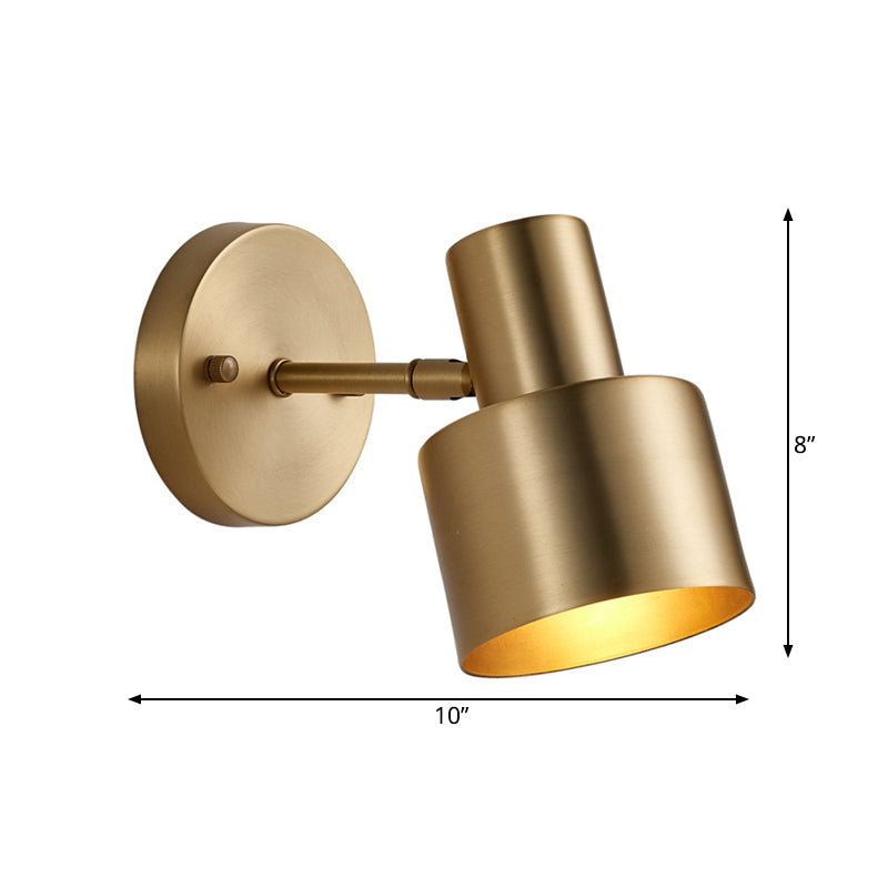 Metal Messing Vegg Vanity Lys Sylinder 1/2/3-Glødelampe LED Tradisjonell Sconce Lysarmatur for Bad | Luvikno