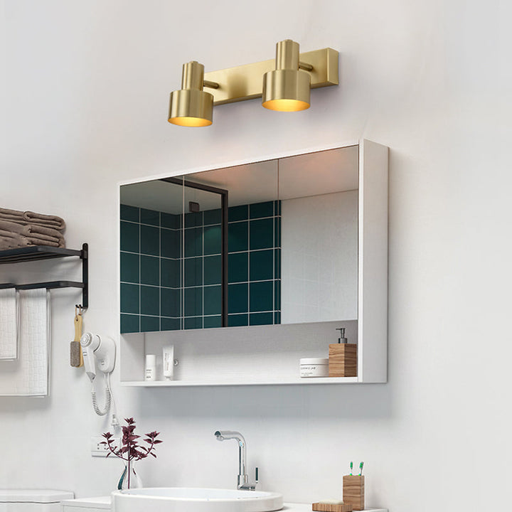 Metal Messing Vegg Vanity Lys Sylinder 1/2/3-Glødelampe LED Tradisjonell Sconce Lysarmatur for Bad | Luvikno