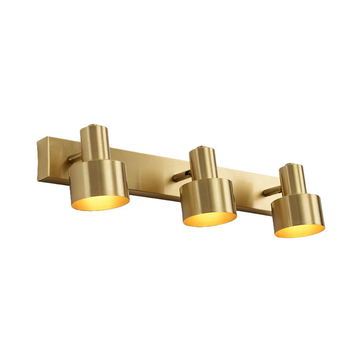Metal Messing Vegg Vanity Lys Sylinder 1/2/3-Glødelampe LED Tradisjonell Sconce Lysarmatur for Bad | Luvikno
