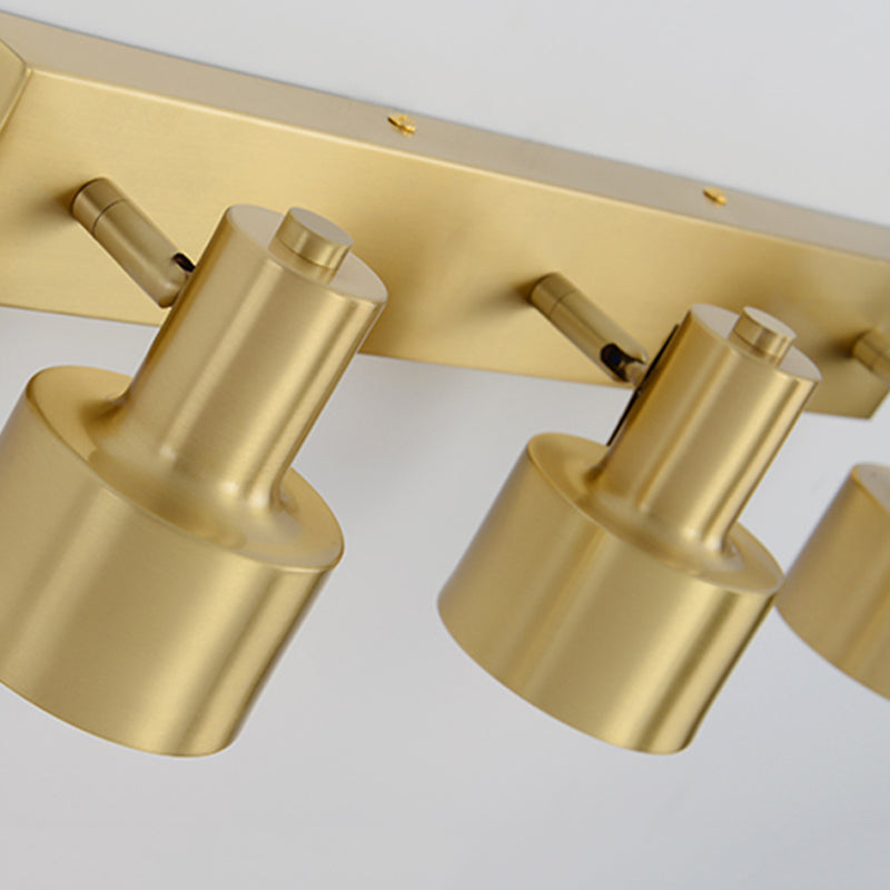 Metal Messing Vegg Vanity Lys Sylinder 1/2/3-Glødelampe LED Tradisjonell Sconce Lysarmatur for Bad | Luvikno