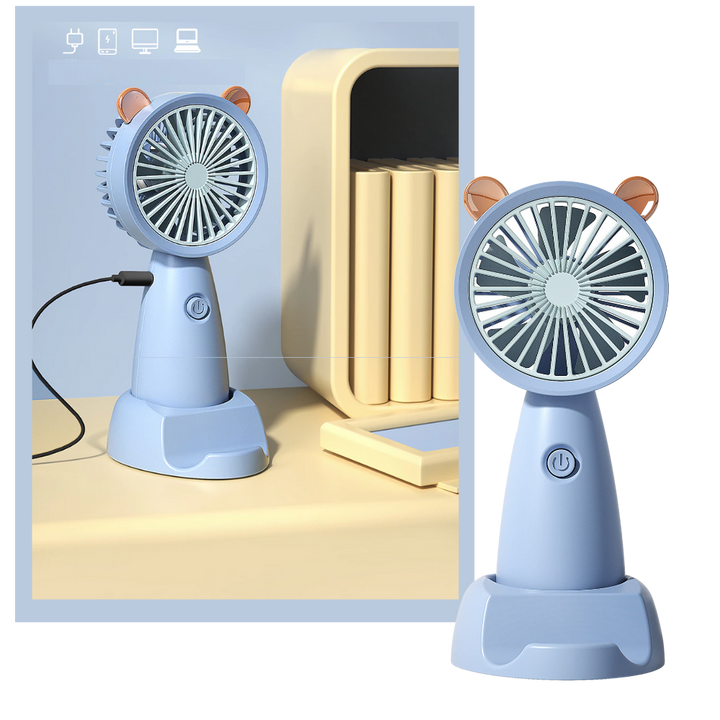 Mini USB-vifte med telefonholder | Luvikno