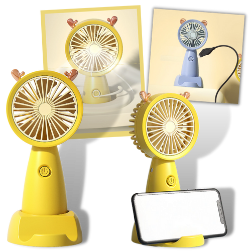 Mini USB-vifte med telefonholder | Luvikno