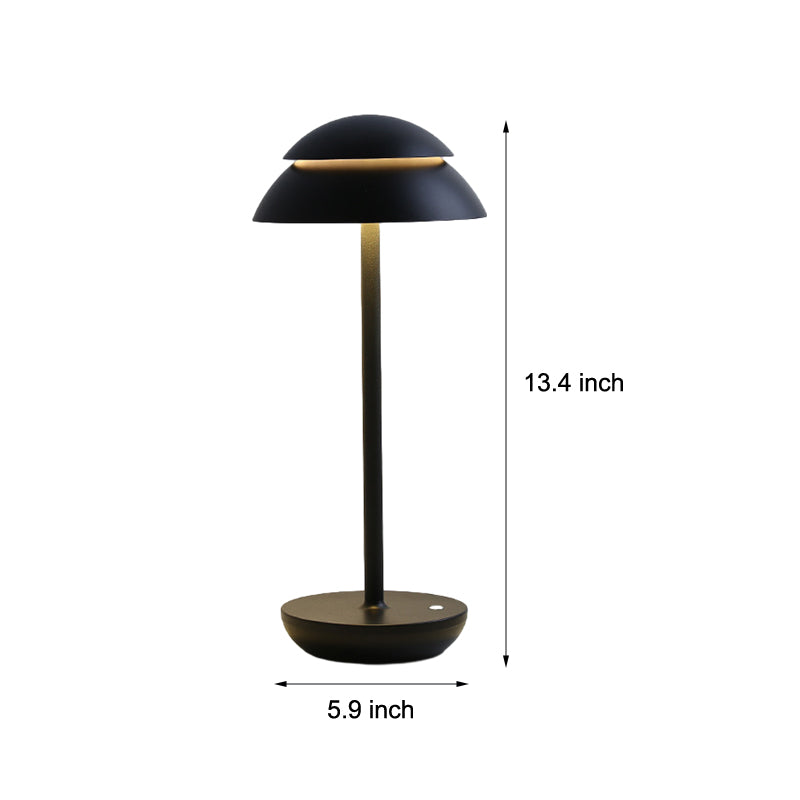 Luvikno | Aurelia Noire - Oppladbar trådløs bordlampe med innebygd LED-belysning og batteri
