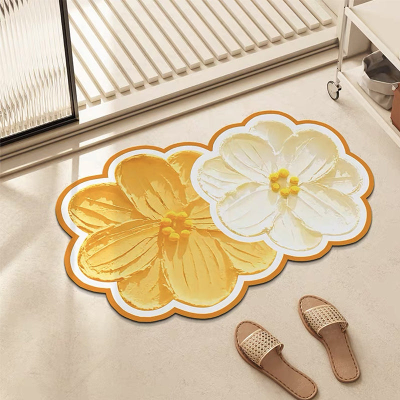Blomstrete Baderomsgulvmatte | Luvikno
