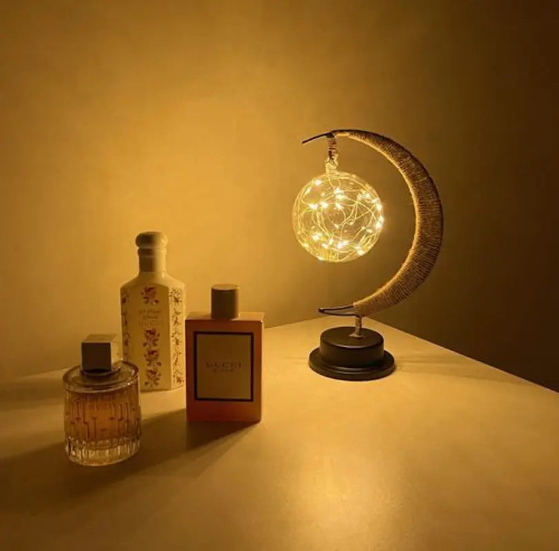 Bordlampe LED Måneskinn for Soverom Luvikno