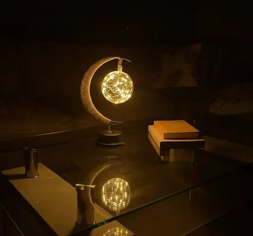 Bordlampe LED Måneskinn for Soverom Luvikno