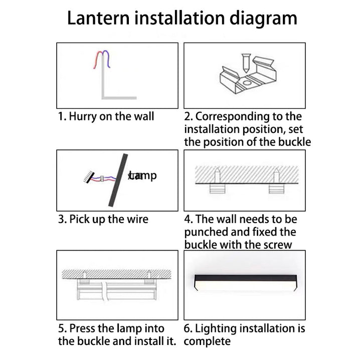 Moderne Minimalistisk Lang Rektangulær Aluminium PC LED Takmontert Lys For Utendørs Patio | Luvikno