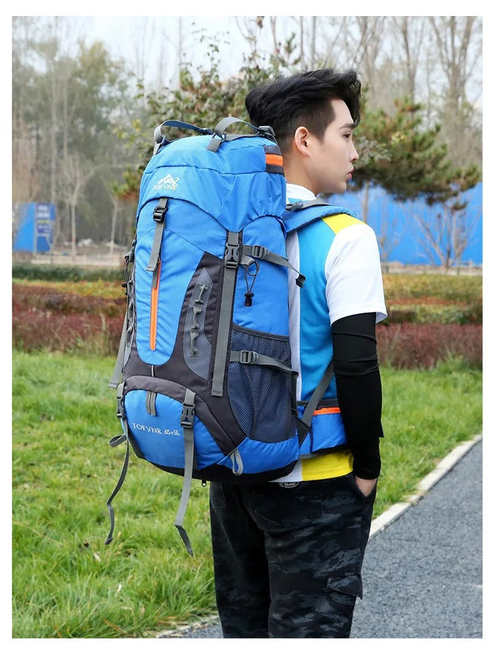 TrailBlazer Ryggsekk – Robust 65L Vanntett Ryggsekk Luvikno