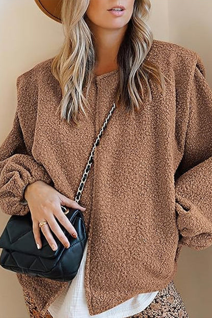 Luvik | Sametti PalloHiha rento löysä takki