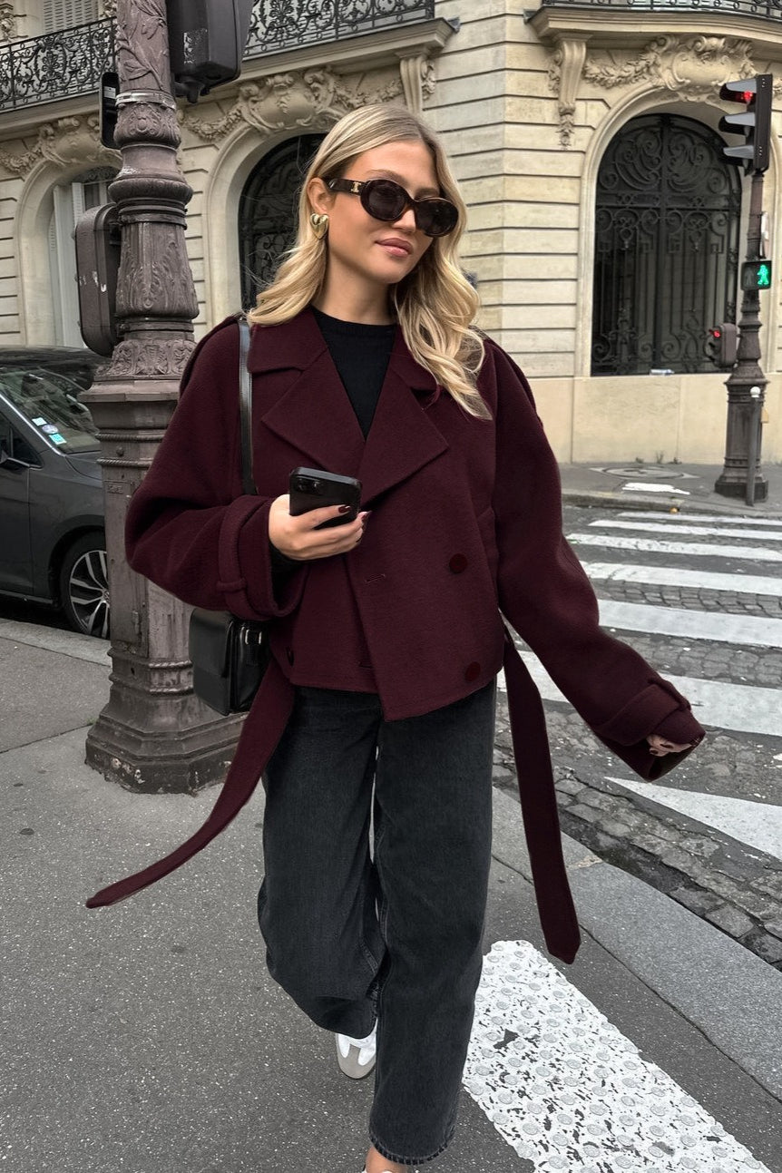 Luvik | Ruskea Villa Kaksoisnapitus Takki