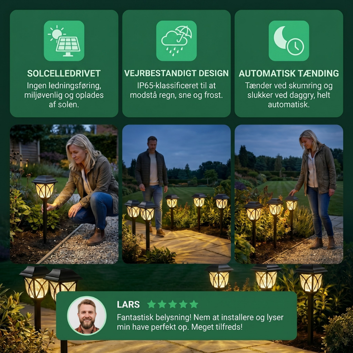 LumaPath Solar Light for Garden Paths | Luvikno