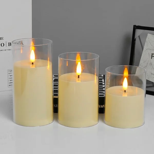 Luvikno | Ekte Uten Flamme Stearinlys LED Elektronisk Lys