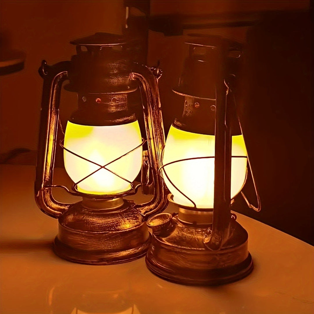 RetroGlow Lantern – Vintage LED Lantern med Flamme Lys Effekt | Luvikno