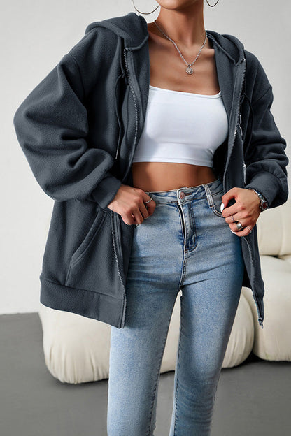 Luvik | Rento neule kardigan hupparilla