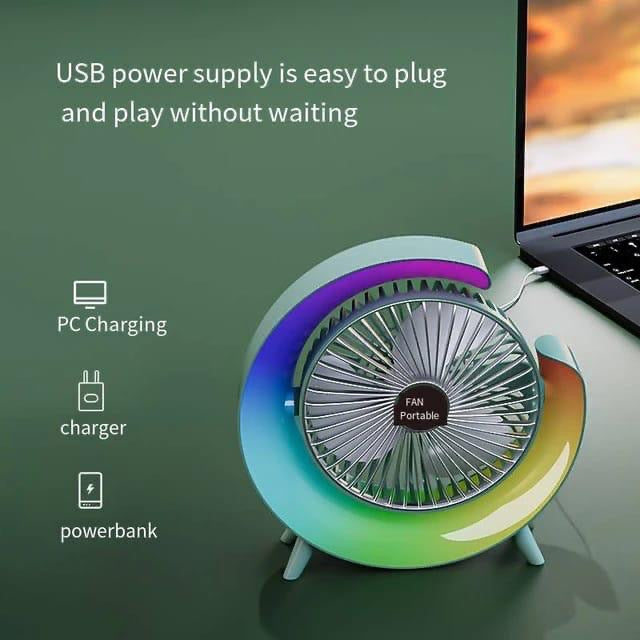 Fan Desktop Rechargeable 2:1 | Luvikno