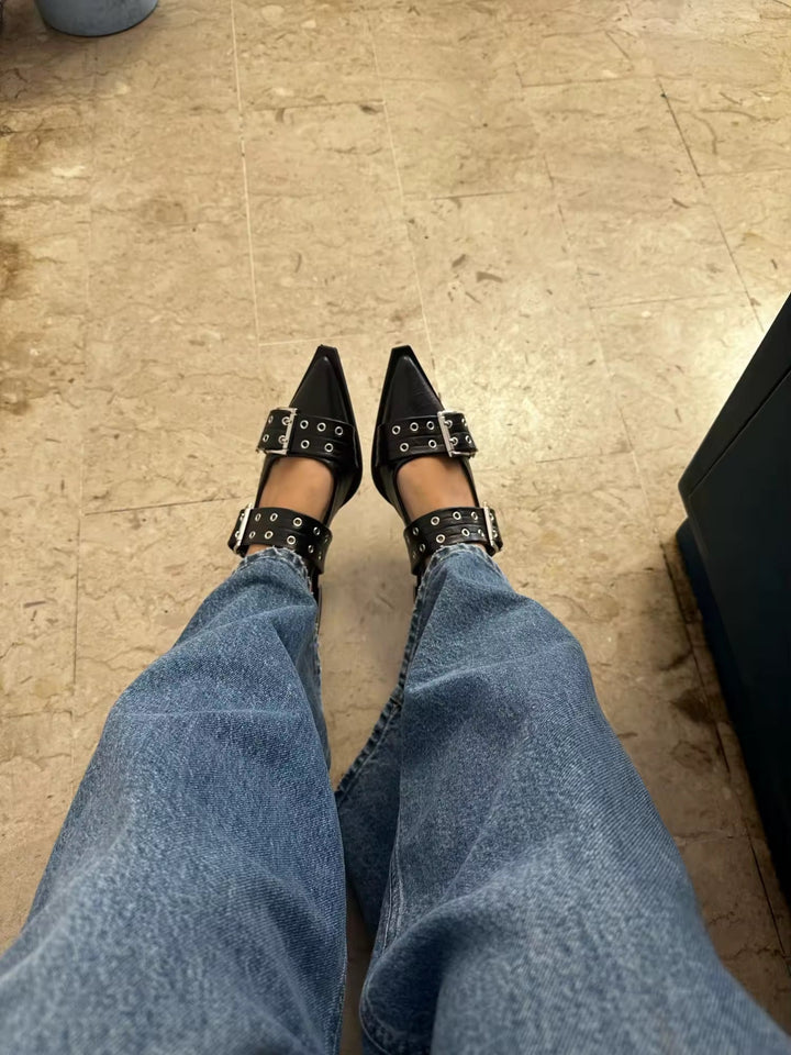 Luvik | Tyylikkäät Slingback Tasapohjaiset Kengät