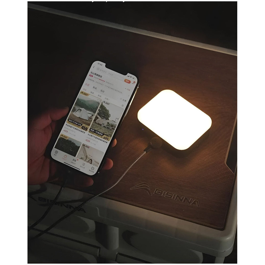 MagnaGlow – Magnetisk oppladbar LED-lampe med rund, kompakt design Luvikno