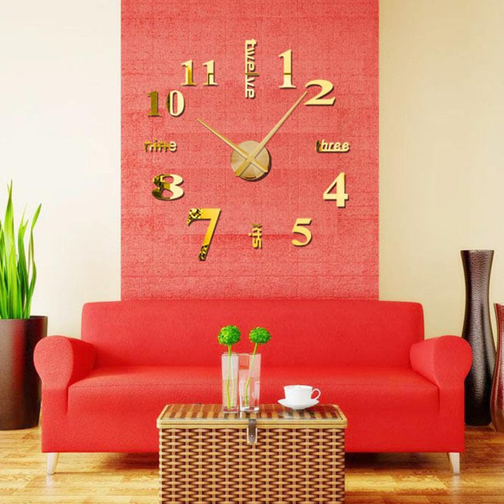 DIY Moderne stansfri veggklokke | Luvikno