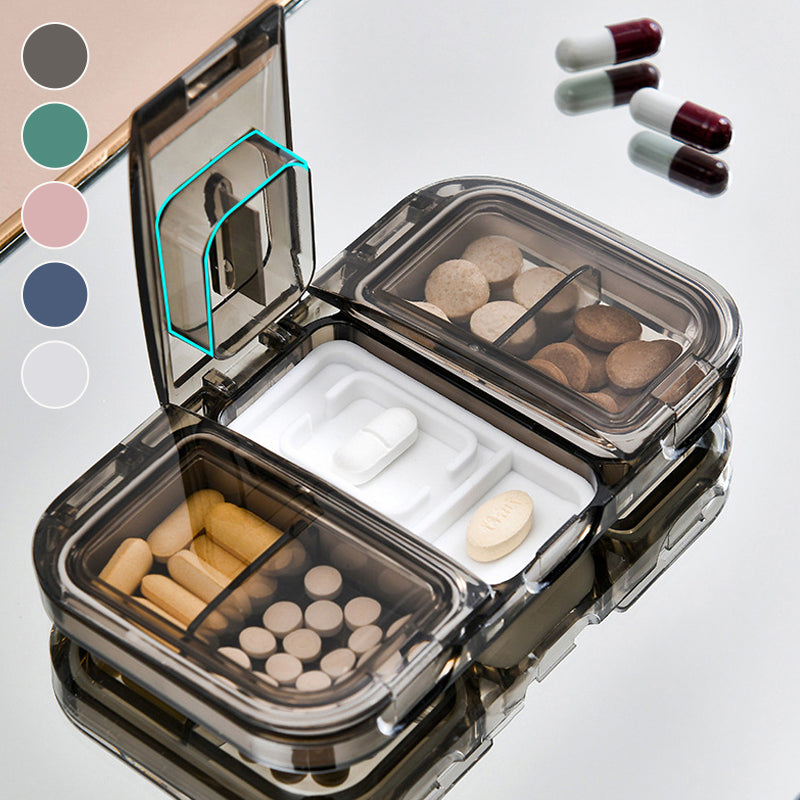 Rektangulær Pill Case Organizer Beholder | Luvikno