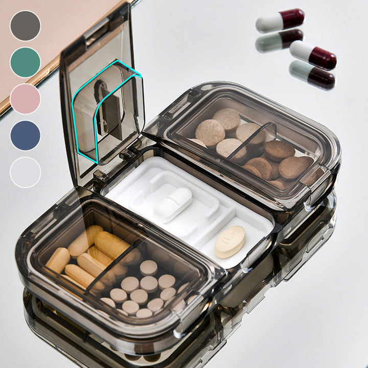 Rektangulær Pill Case Organizer Beholder | Luvikno