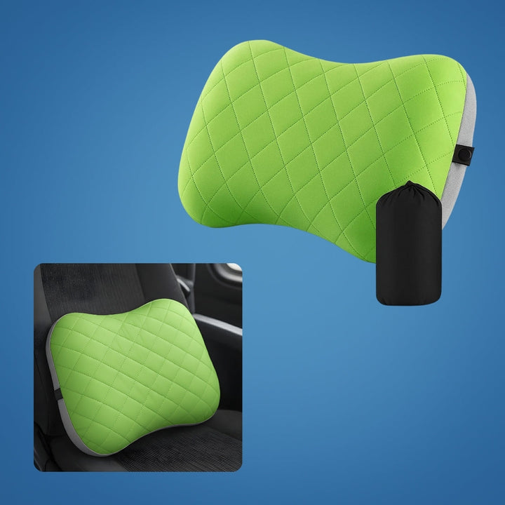 Ergonomisk nakke støtte – Oppblåsbar og lett – Lindrer nakkesmerter – Kompakt for fly og tog Luvikno