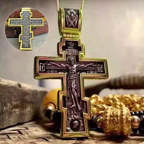Vintage Cross Necklace Luvikno