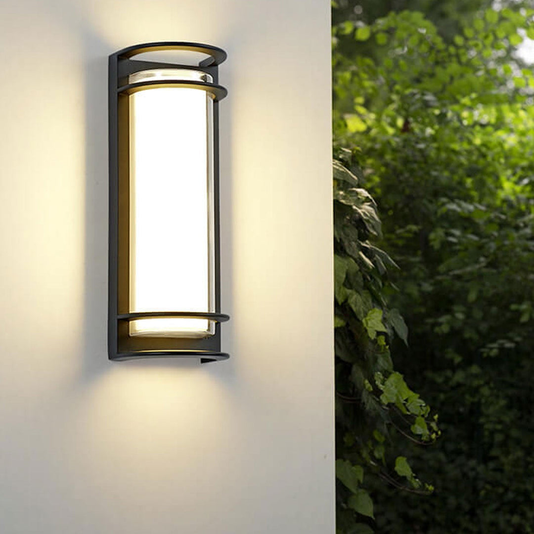 Modern utendørs søyle vanntett LED hagevegglampe | Luvikno