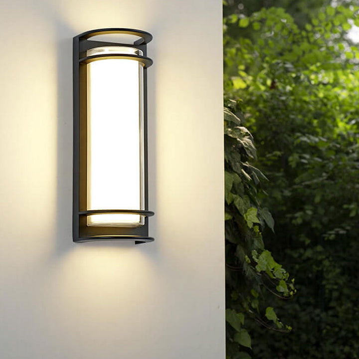 Modern utendørs søyle vanntett LED hagevegglampe | Luvikno