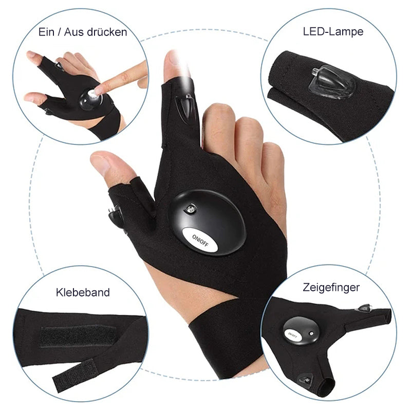 Luvikno | LED-hansker med belysning