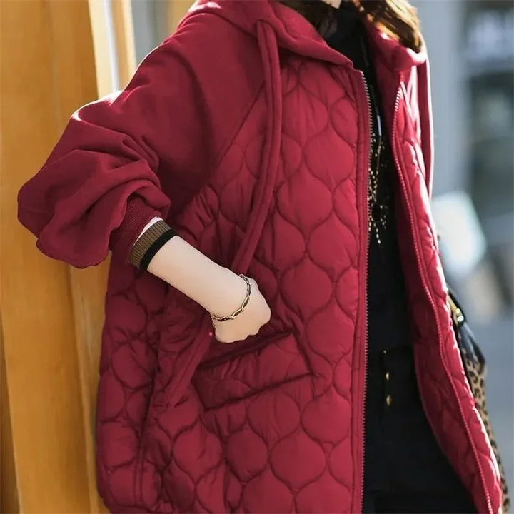 Luvik | Oversized dunjakke med hette