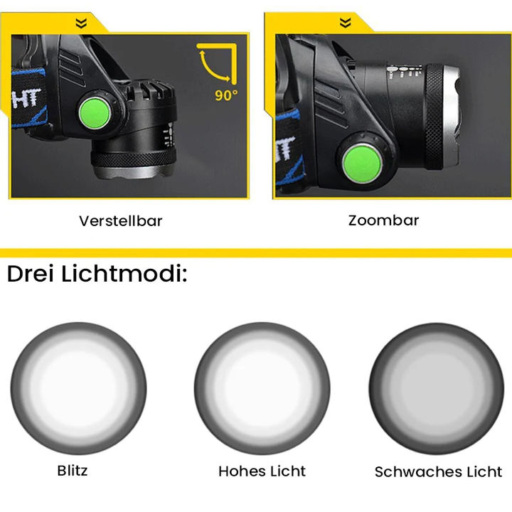 Sporty glitrende spotlight for utendørs | Luvikno