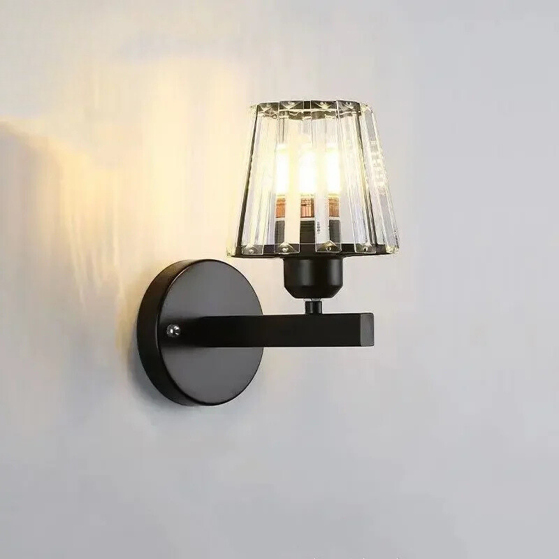 CrystalLuxe - Elegant Krystall LED Veggbelysning Luvikno