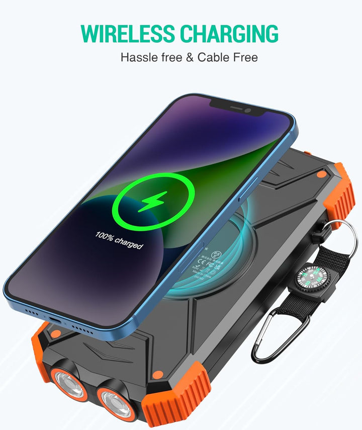 Rivanta Solar-Powerbank Nødlader IPX4 | Luvikno