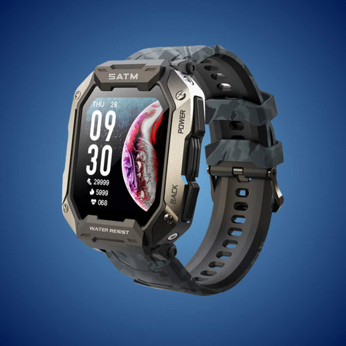 TactiX ARMY Series Smartwatch med militærdesign | Holdbar GPS - Fitness Tracker - for utendørs eventyr - militært personell og taktisk bruk Luvikno