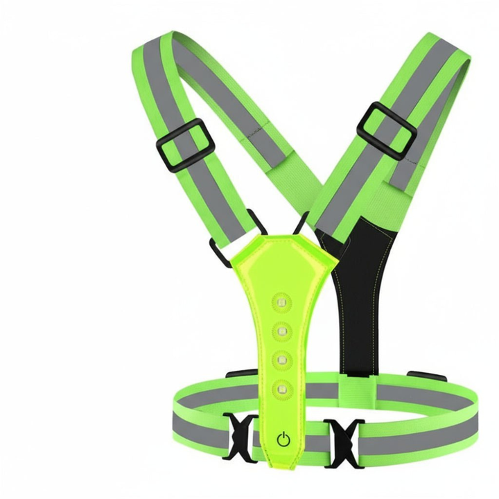 LED Sikkerhetsvest Pro – Refleksiv 360 Synlig Vest | Luvikno