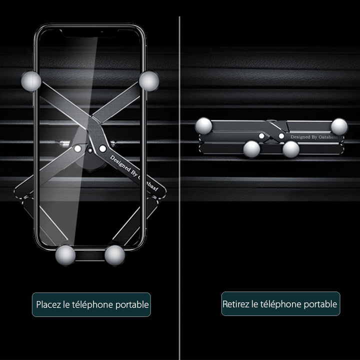 Fjernbar smarttelefonholder for bil | Luvikno