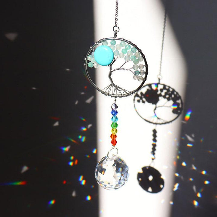 Crystal Wind Chime Tree Of Life Suncatcher | Luvikno