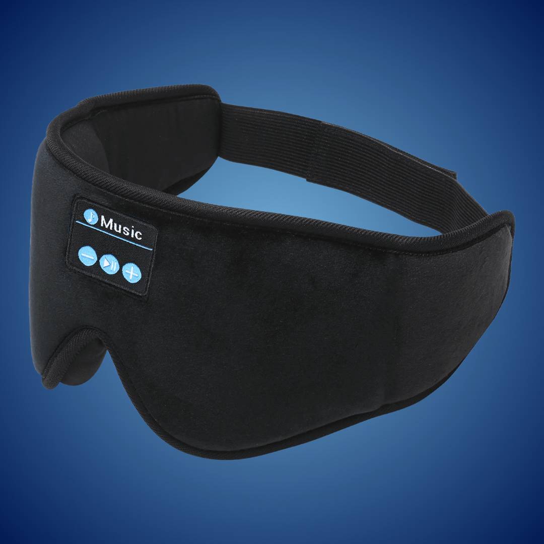 DreamSounds Bluetooth Søvnmaske med innebygde hodetelefoner | for reise - meditasjon - lyse blokkering komfort Luvikno