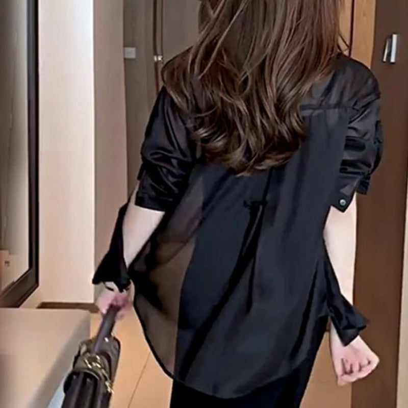 Sommerbluse laget av silke chiffon | luvikno