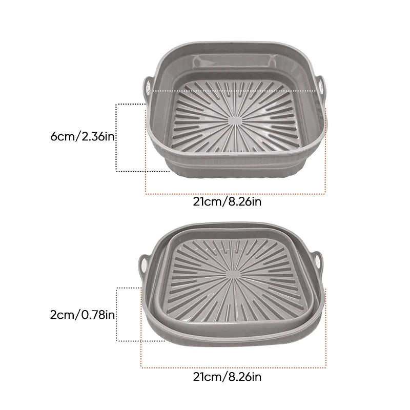 Luvikno | Air fryer grill pan laget av silikon