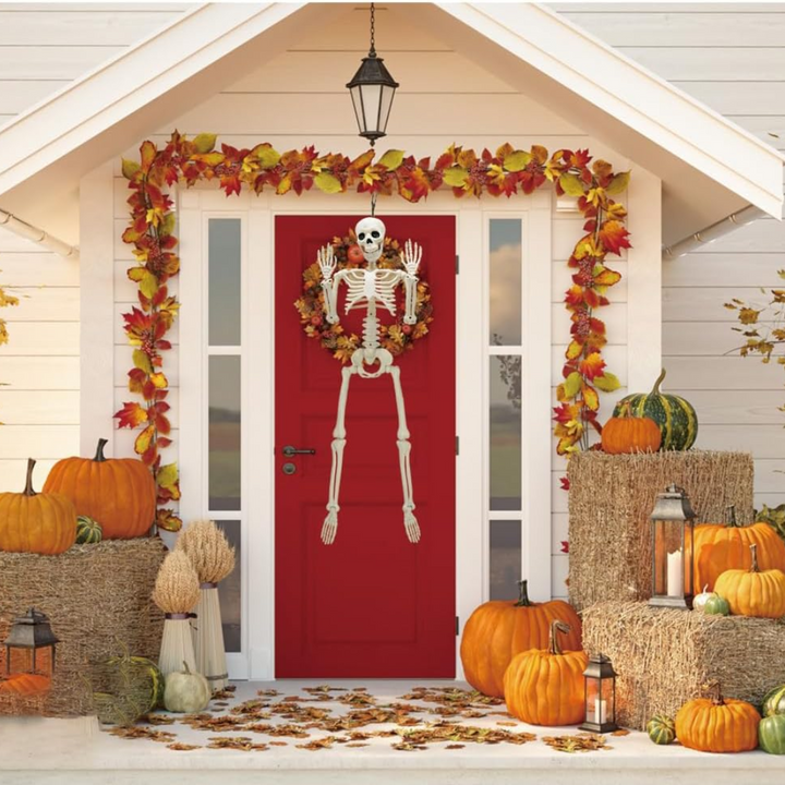 Helkropp Skelet Halloween Dekorasjon – Garantert Skremmende, Morsomt for Alle Luvikno