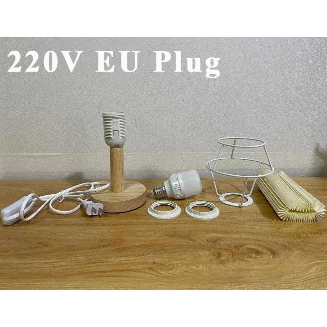 Luvikno | Sammenleggbar Plissebordlampe - Stilfull Sammenleggbar LED Bordlampe for Unik Interiørdesign