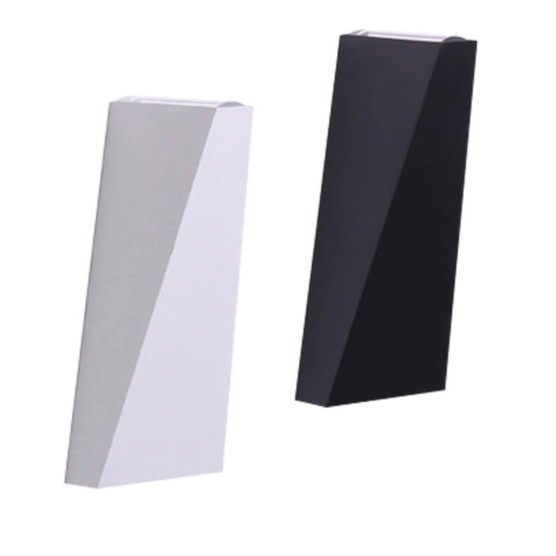 Enkel trapezoidal utendørs vanntett LED 2-lamputendørslampe | Luvikno