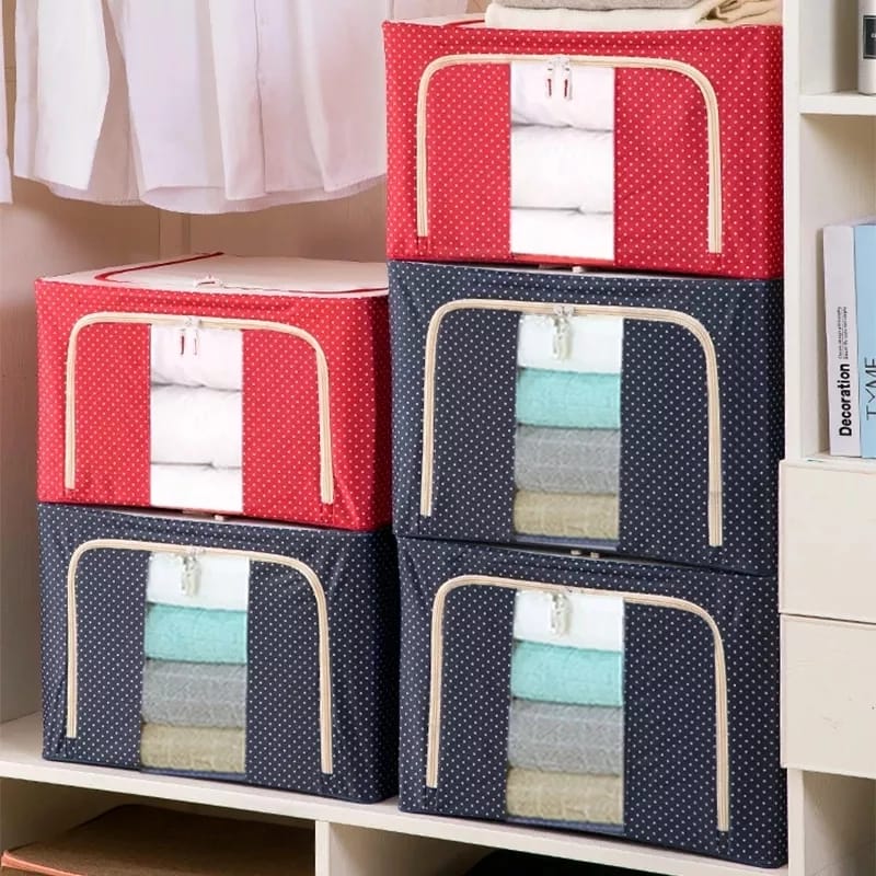 Folding Storage Box For Clothes - 55 Ltr Luvikno