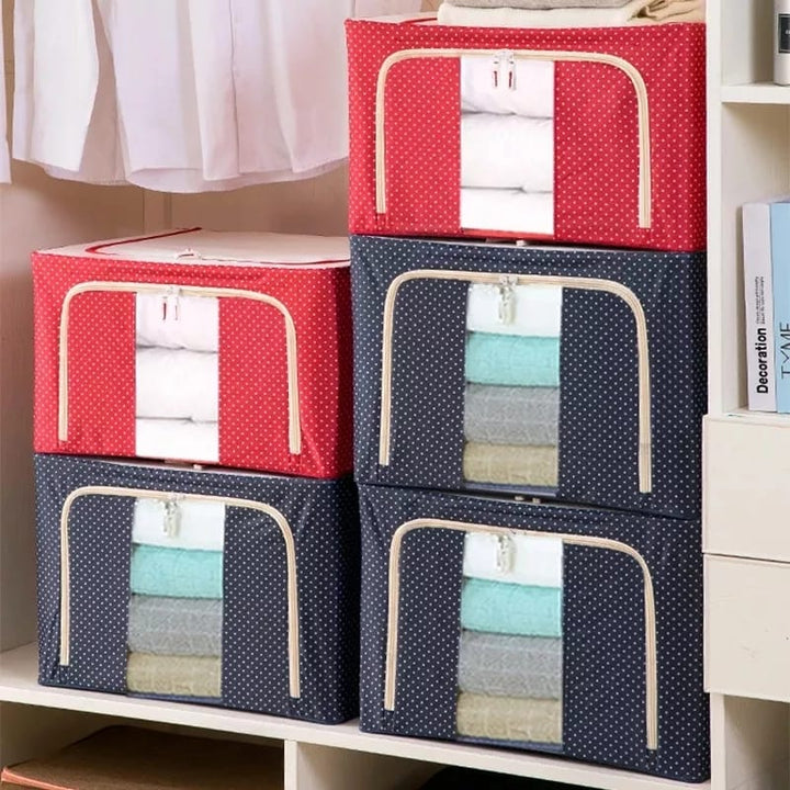 Folding Storage Box For Clothes - 55 Ltr Luvikno