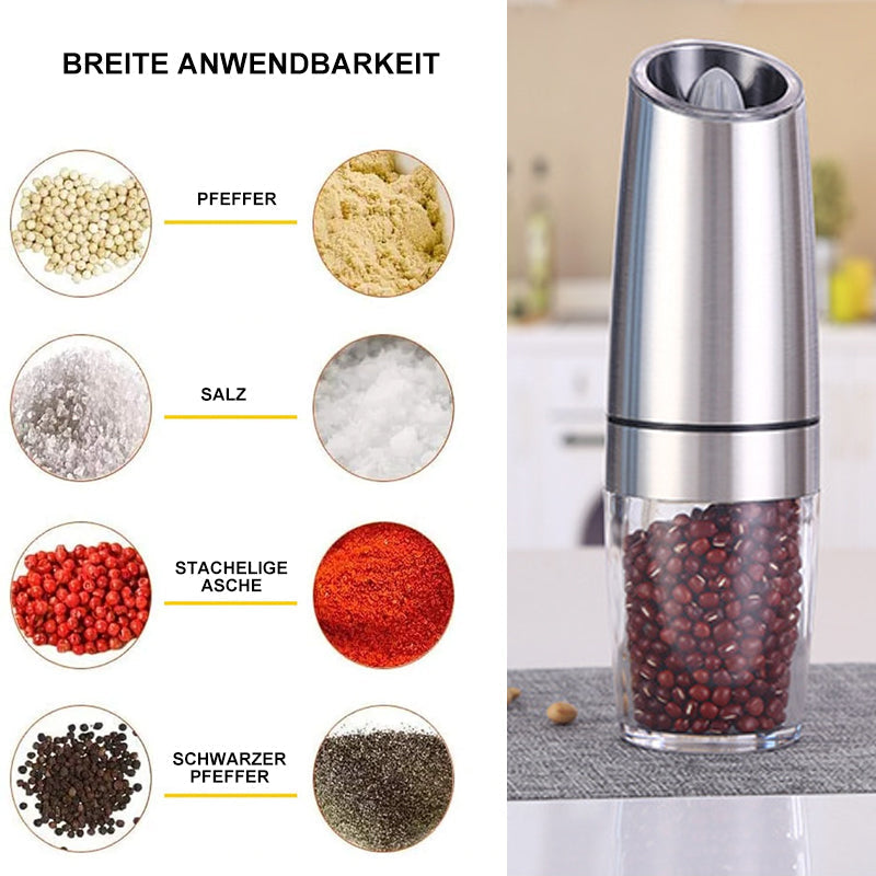 Luvikno | elektrisk tyngdekraft induksjon salt- og pepperkvern