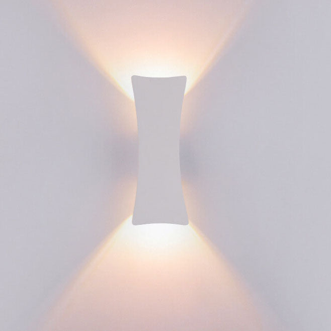 Moderne Enkle Rektangulære Buede LED Utendørs Vanntette Vegglampe | Luvikno
