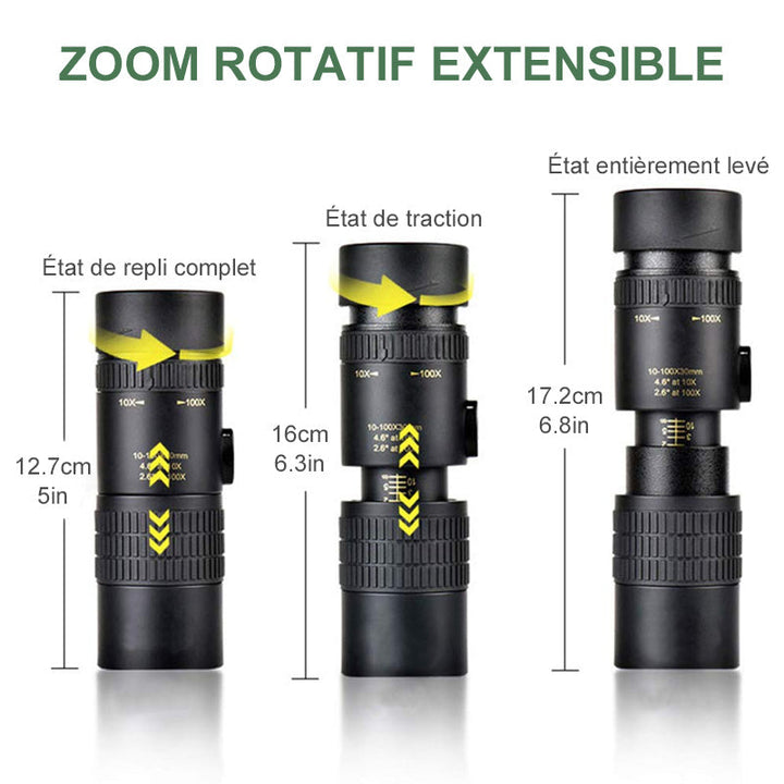 Super Zoom Monokulært Teleskop 4k | Luvikno