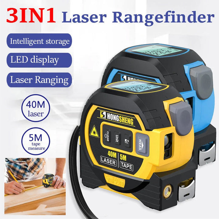 3-i-1 infrarød laser tape måling | Luvikno
